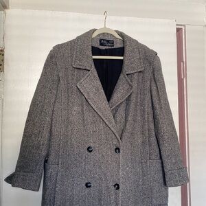 Vintage Grey Trench Coat- Noble Fashions